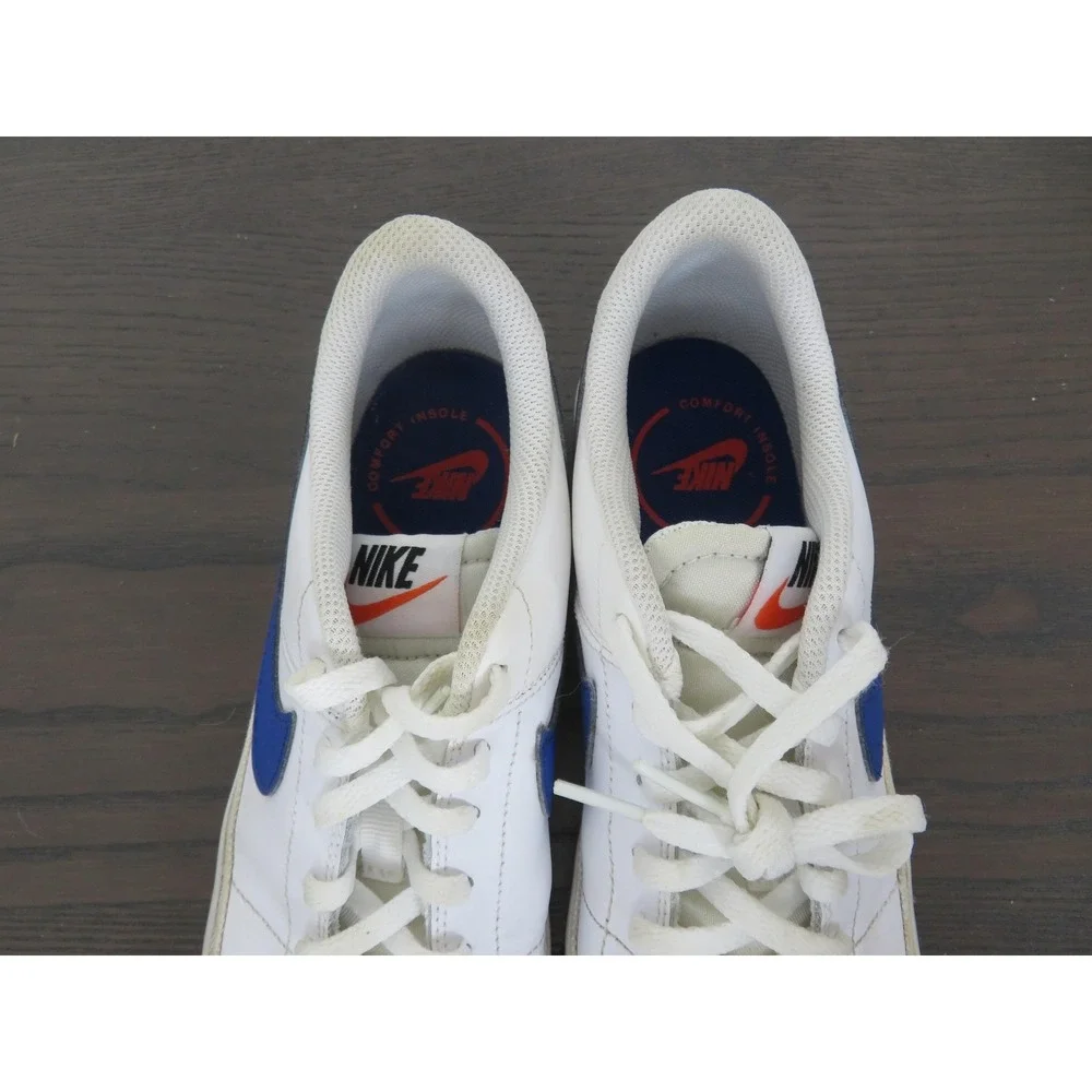 Nike Court Legacy GS Shoes Youth 6Y White Blue Casual Sneakers DA5380-107